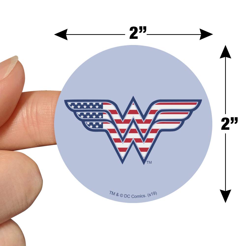 Wonder Woman USA American Flag Logo Planner Stickers - Scrapbooking, Calendar & Crafting Supplies for DIY Projects, Journaling & Home Decor
