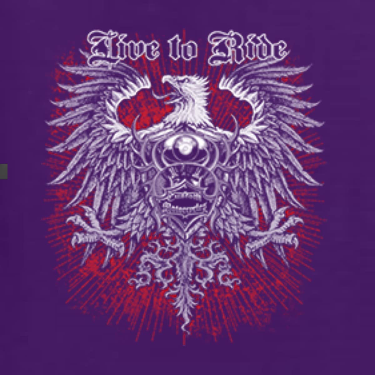 Wild Bobby Live to Ride Motto Motorcycle Club Unisex Graphic Sweatshirt - Biker Enthusiast Apparel for Men & Women - Perfect for Motorcycle Rides, Club Events & Casual Wear