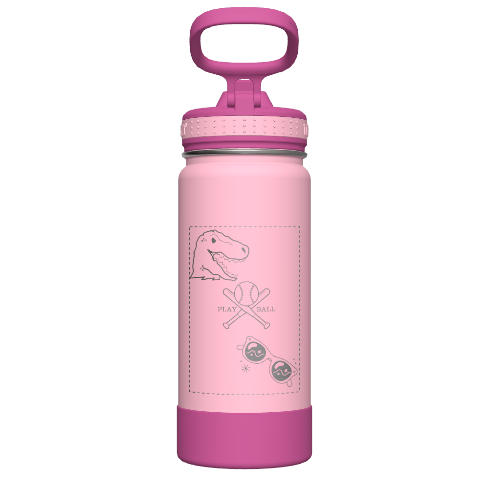 Customized Active Kids Water Bottle with Straw Lid - Leakproof & BPA-Free for School, Sports & Outdoor Adventures