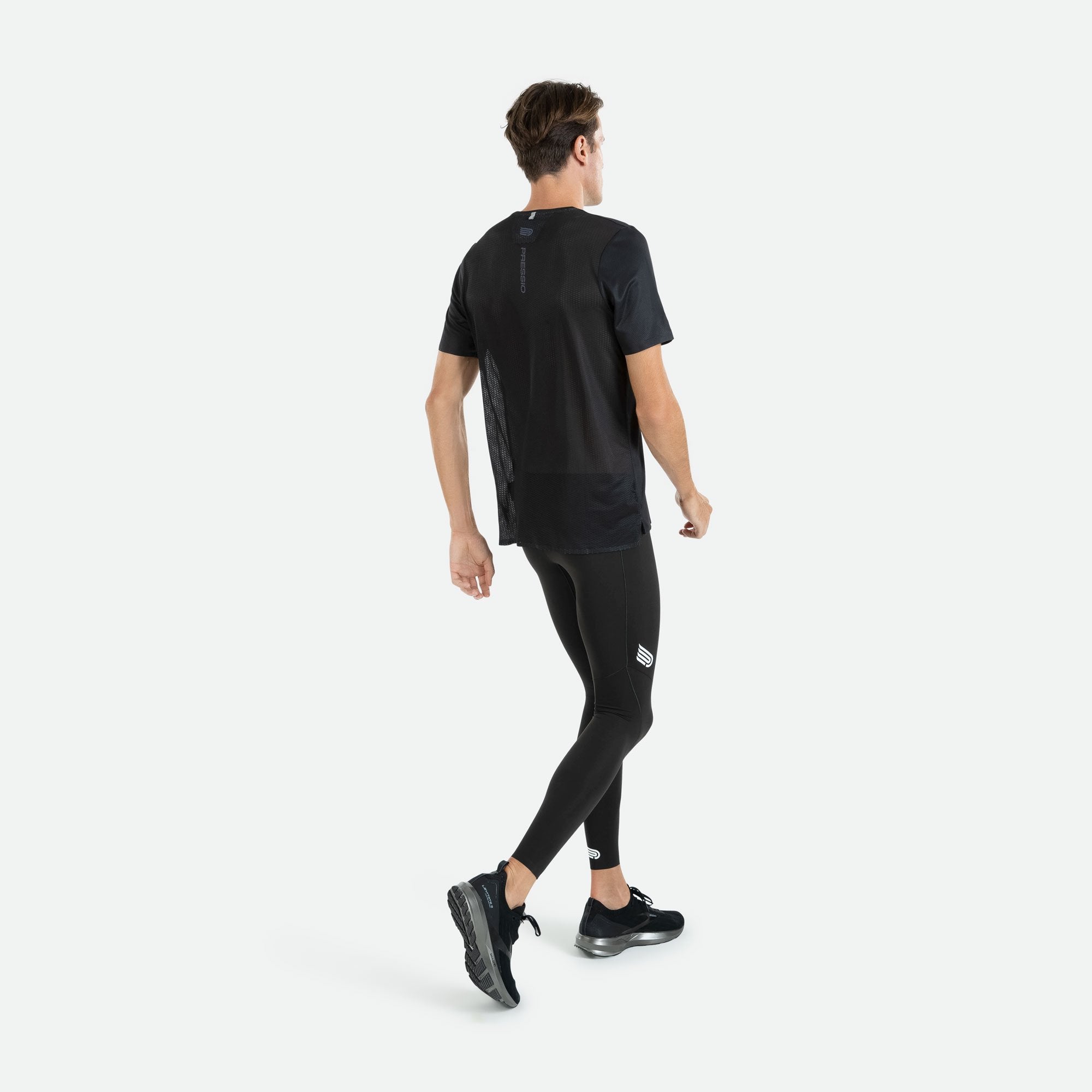 Pressio Men's Compression Tight - High Performance Workout Leggings for Running, Gym & Training - Moisture Wicking & Muscle Support Activewear