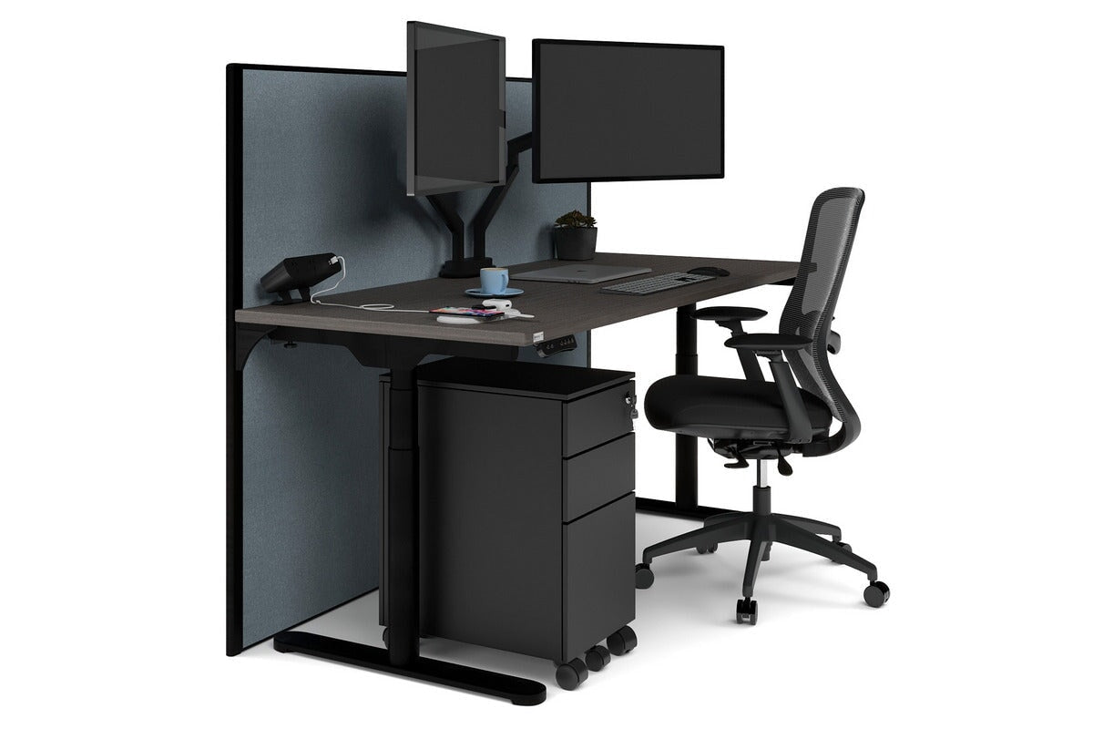 Flexi Premium Height Adjustable Single Workstation [1800L x 700W] - Ergonomic Standing Desk for Home Office, Gaming & Study - Electric Sit Stand Desk with Memory Function