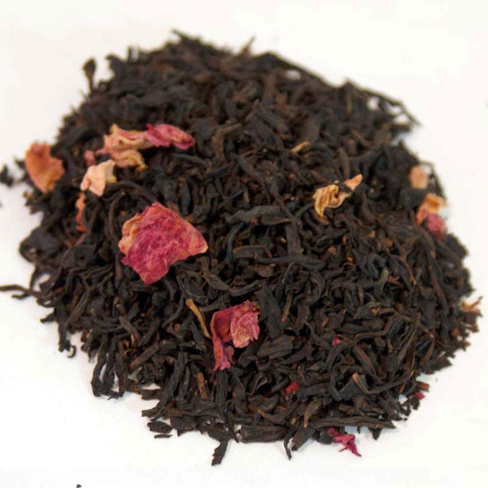Premium Rose Congou Black Tea by Simpson & Vail | 8oz Loose Leaf Tea (100 Cups) | Floral Aroma for Afternoon Tea & Relaxation