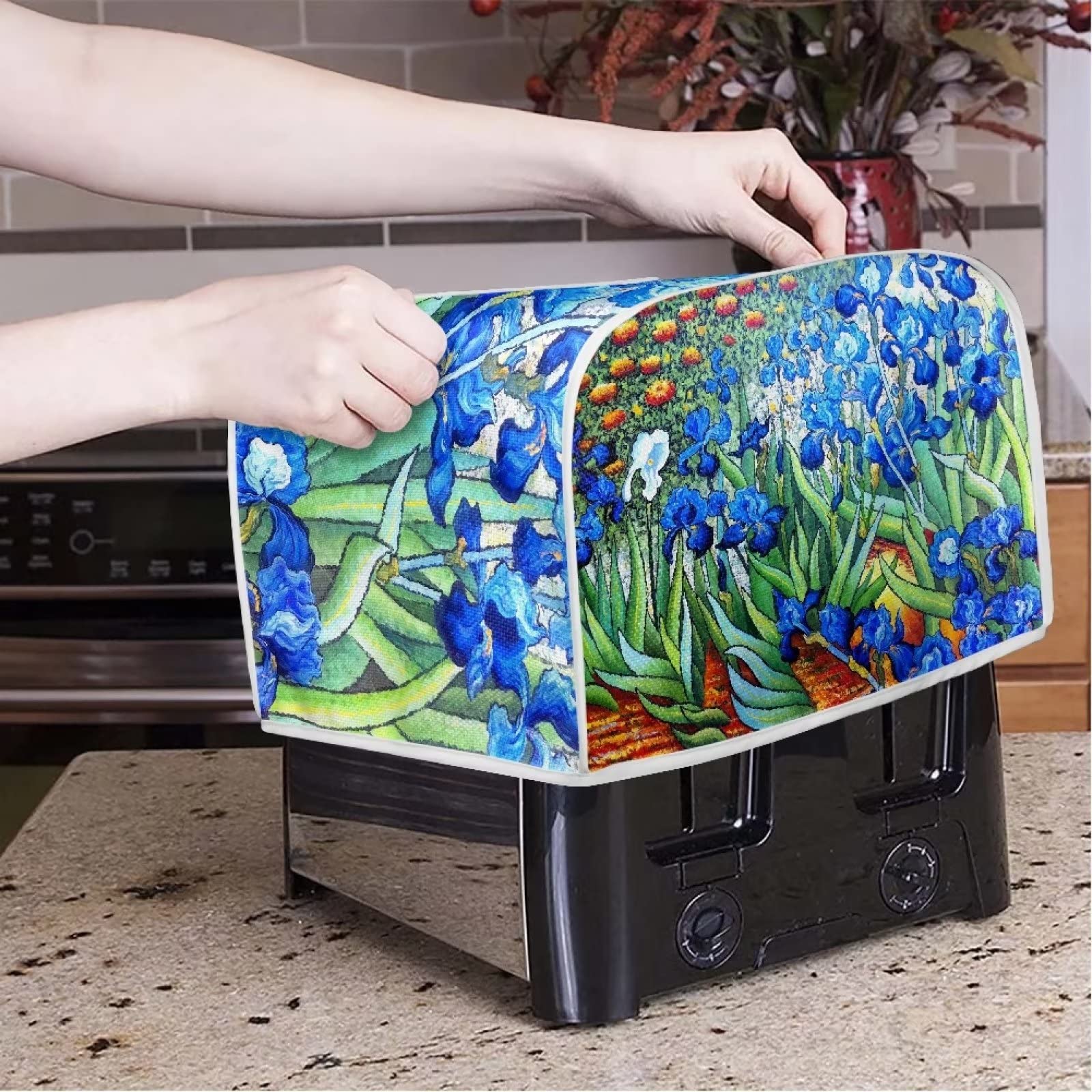 Premium 4-Slice Toaster Cover with Top Hook - Durable, Washable Kitchen Appliance Protector - Universal Fit for Most Toasters - Perfect for Home, Office & Restaurant Use