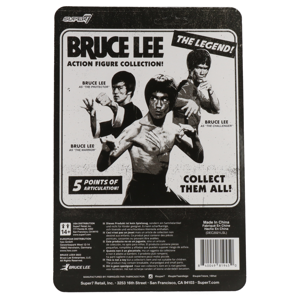 Bruce Lee Action Figure with Jacket - Collectible Martial Arts Toy for Fans & Collectors - Perfect for Display, Gifts, and Movie Memorabilia