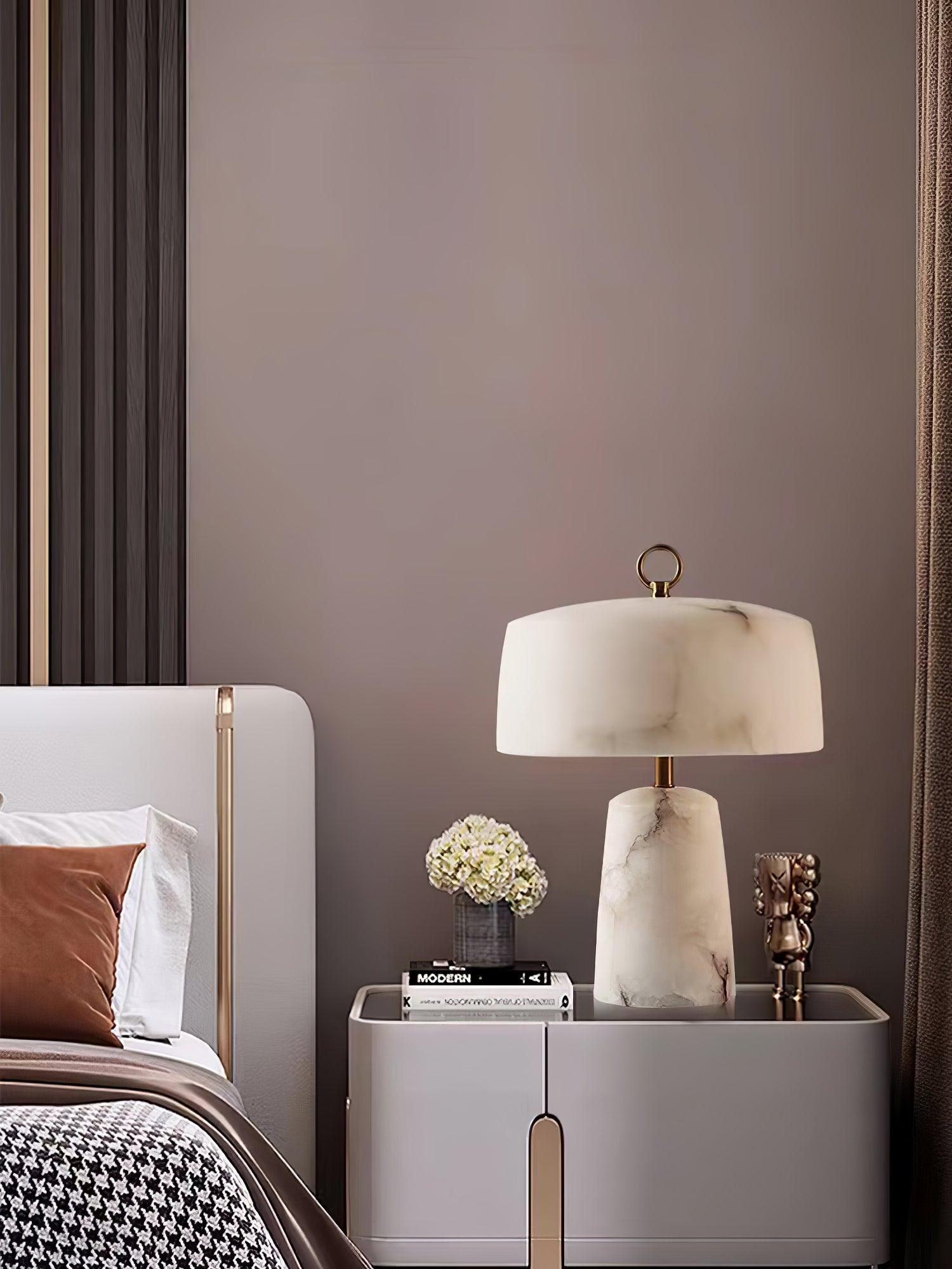 Aogashima Modern LED Table Lamp - Adjustable Brightness, USB Charging, Night Light for Bedroom, Office & Living Room - Perfect for Reading, Working & Relaxing