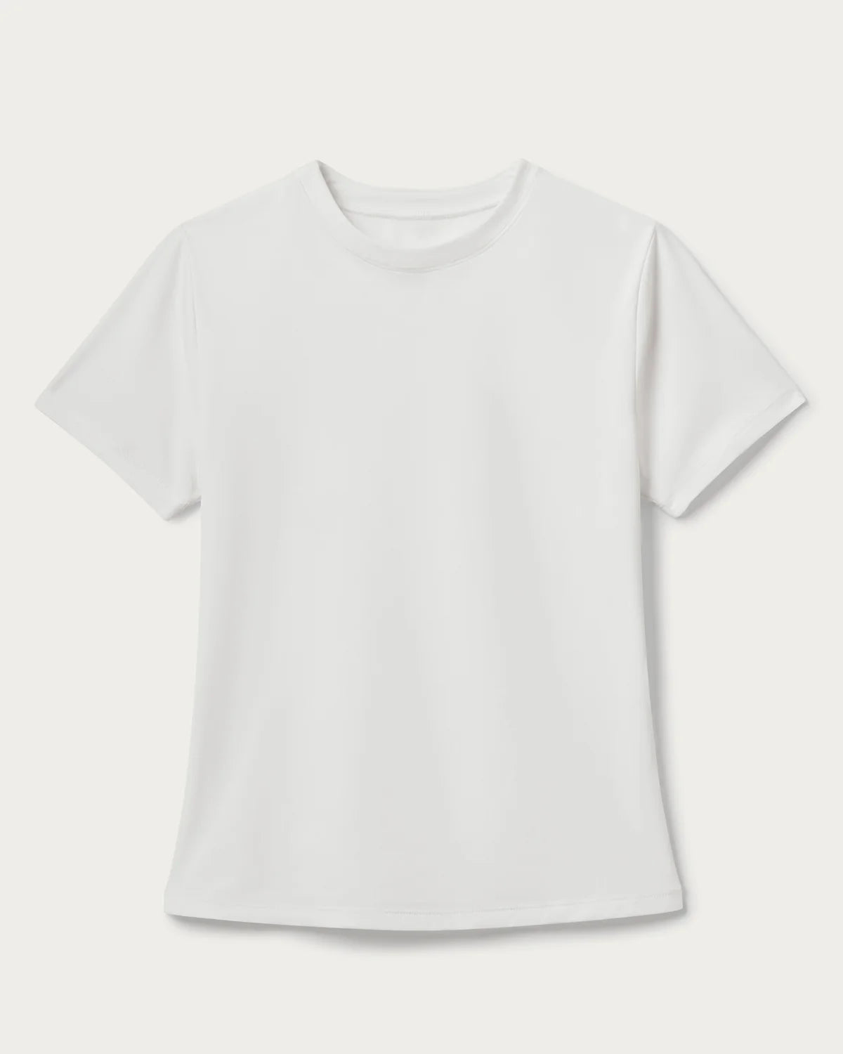 Rhone Women's Ultimate Layer T-Shirt - Soft Breathable Cotton Tee for Workouts & Casual Wear - Snow White - Perfect for Yoga, Running & Everyday Comfort