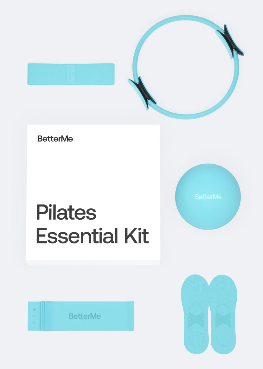 Premium Pilates Essential Kit - Yoga Mat, Resistance Bands & Foam Roller Set for Home Workouts | Perfect for Fitness, Stretching & Core Strength Training