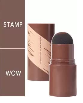 Wiffy Eyebrow Powder Stamp & Hairline Stamp - 10g (Brown) | Easy Eyebrow & Hairline Stencil Kit for Perfect Brows & Hairlines | Great for Daily Makeup, Cosplay, and Professional Salon Use