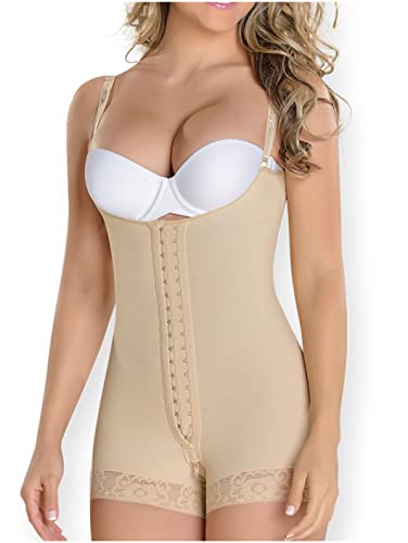 Beige-extra Short Bodysuit-0048
