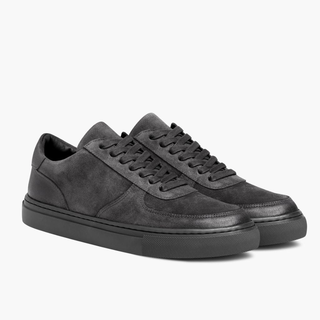 Men's Court Suede Sneakers in Smoke Gray - Casual & Comfortable Shoes for Walking, Work, and Everyday Wear