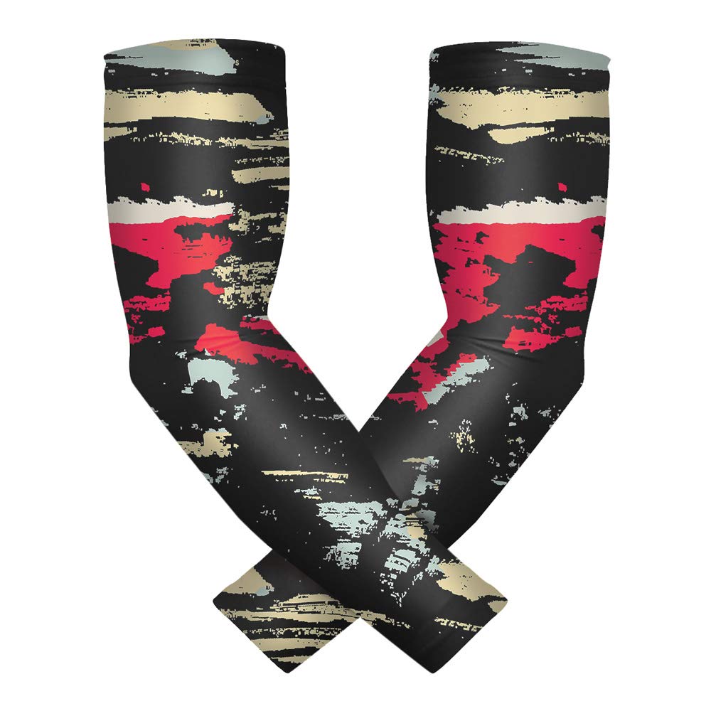 CHOO Youth Small Pink Compression Arm Sleeves for Softball, Golf & Tennis - Breathable Sports Arm Sleeves for Kids Athletic Performance & UV Protection (Perfect for Training, Games & Outdoor Activities)
