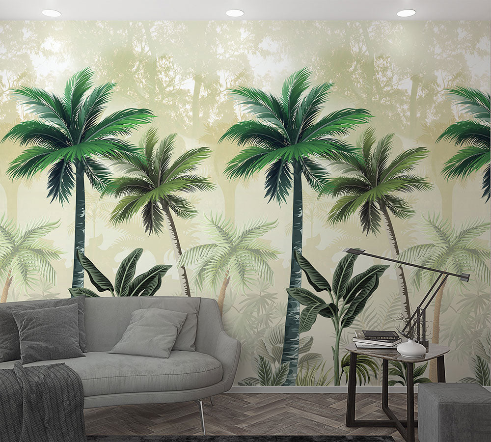 Smart Art Easy Palm Trees - Modern Wall Decor for Home & Office - Perfect for Living Room, Bedroom, and Beach House Decor