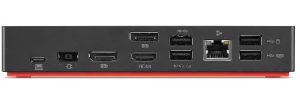 Lenovo ThinkPad USB-C Dock Gen 2 (40AS0090) - Dual 4K Display, 10 USB Ports, Ethernet - Perfect for Home Office & Remote Work Setup