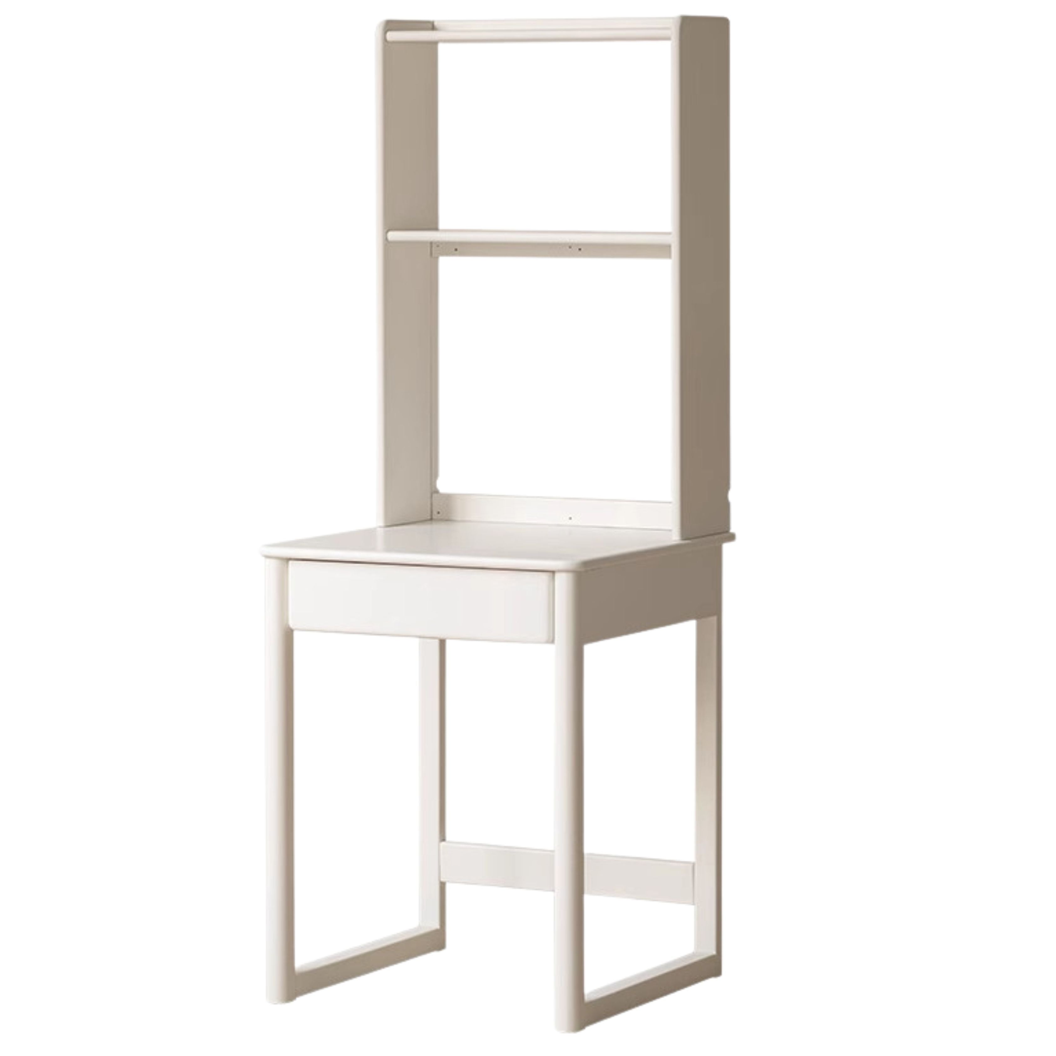 Solid Wood Beech Rubber Children's Study Desk with Bookshelf - Perfect for Kids' Bedroom, Homeschooling & Reading Nook
