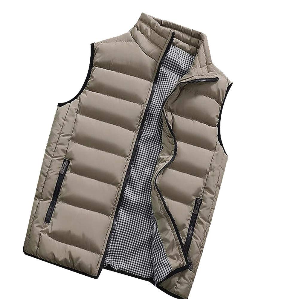 Men's Winter Coat - Thick Padded Cotton Hooded Vest Jacket for Cold Weather | Warm & Stylish Outerwear for Tall & Large Sizes | Perfect for Outdoor Activities, Work Commute & Casual Wear