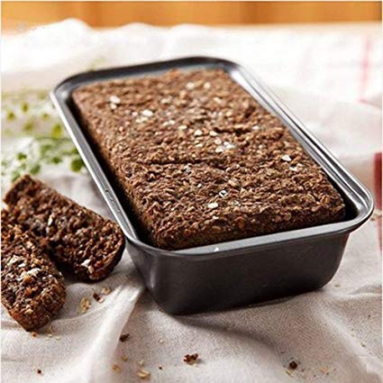 **Lexazo Nonstick Aluminum Bread Loaf Pan - Rectangular Cake Baking Mold for Homemade Bread, Cakes & Pastries - Microwave & Oven Safe (1-Piece, Black) - Perfect for Baking, Meal Prep & Holiday Treats**