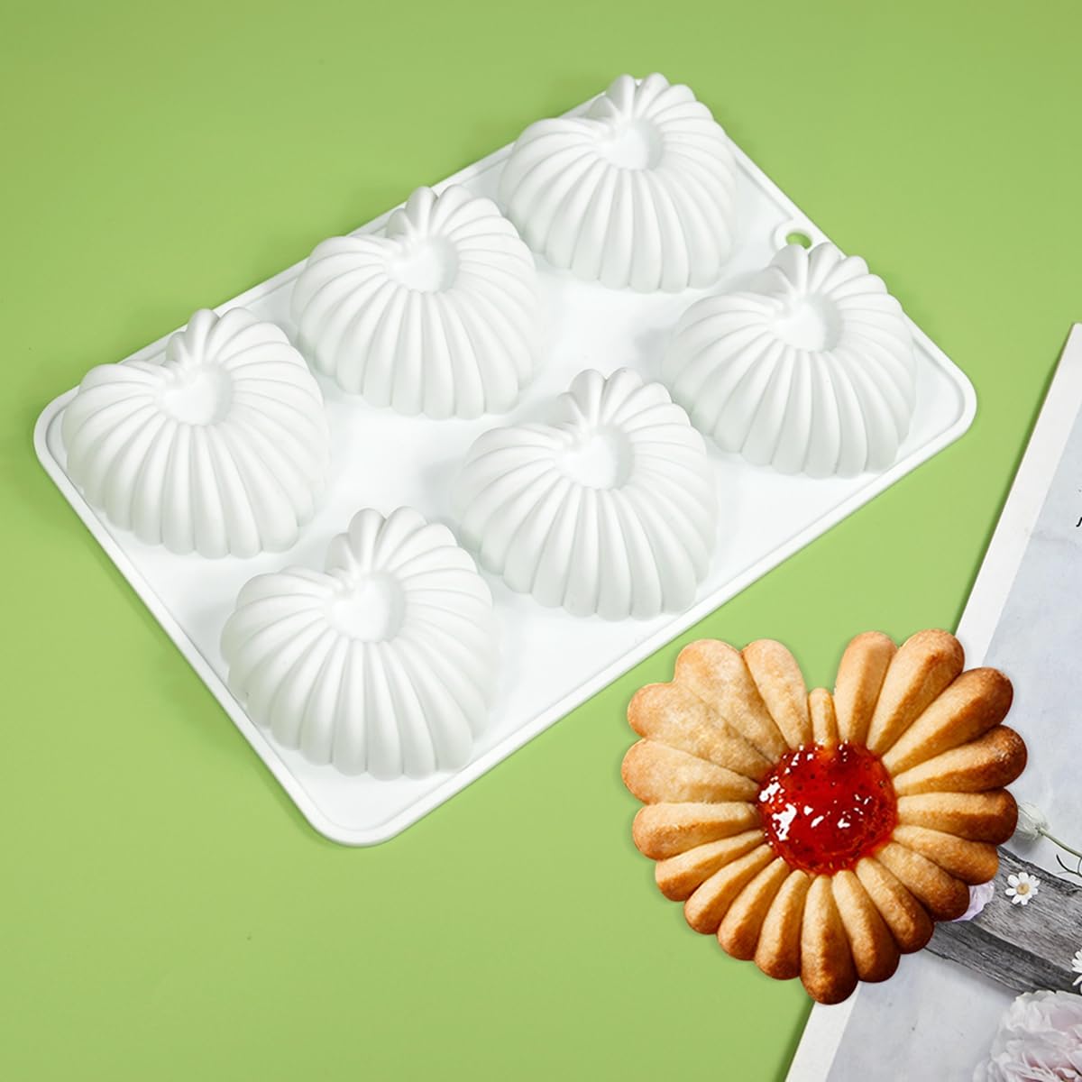 3D Heart-Shaped Silicone Baking Mold for Cake, Chocolate, Mousse, Fondant, Ice Cream & Soap - DIY Dessert & Candy Making - Perfect for Valentine's Day, Weddings & Romantic Gifts (Heart B)