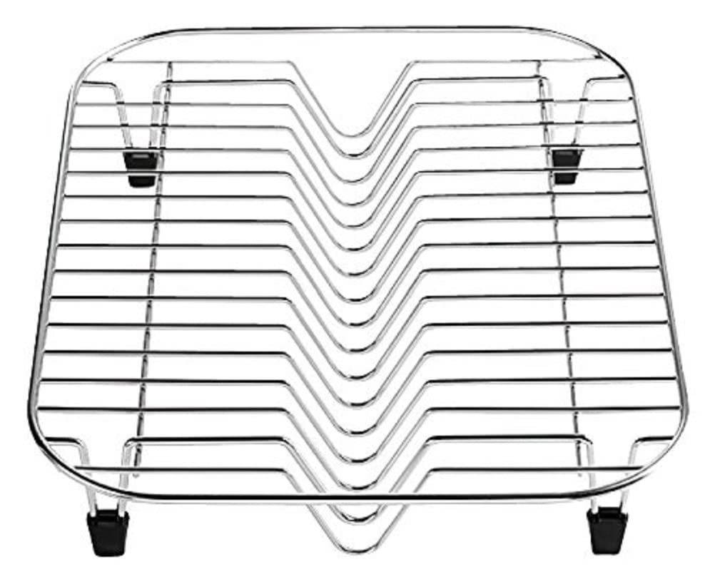 Stainless Steel Dish Drying Rack - White | Space Saving Kitchen Organizer for Countertop, Sink & Cabinet | Perfect for Small Apartments & Dishwashers