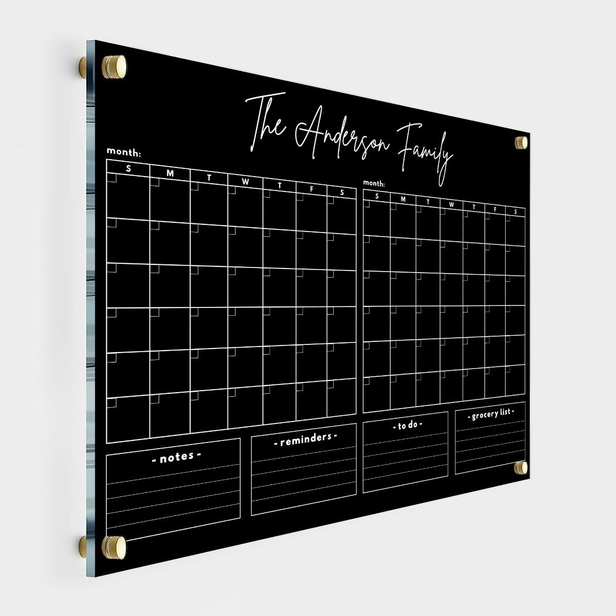 2025 Double Month Family Calendar - Personalized Two Month Planner with Monthly & Weekly Views | Horizontal Wall Calendar for Home, Office & School | Perfect Housewarming Gift for Goal Setting & To-Do Lists