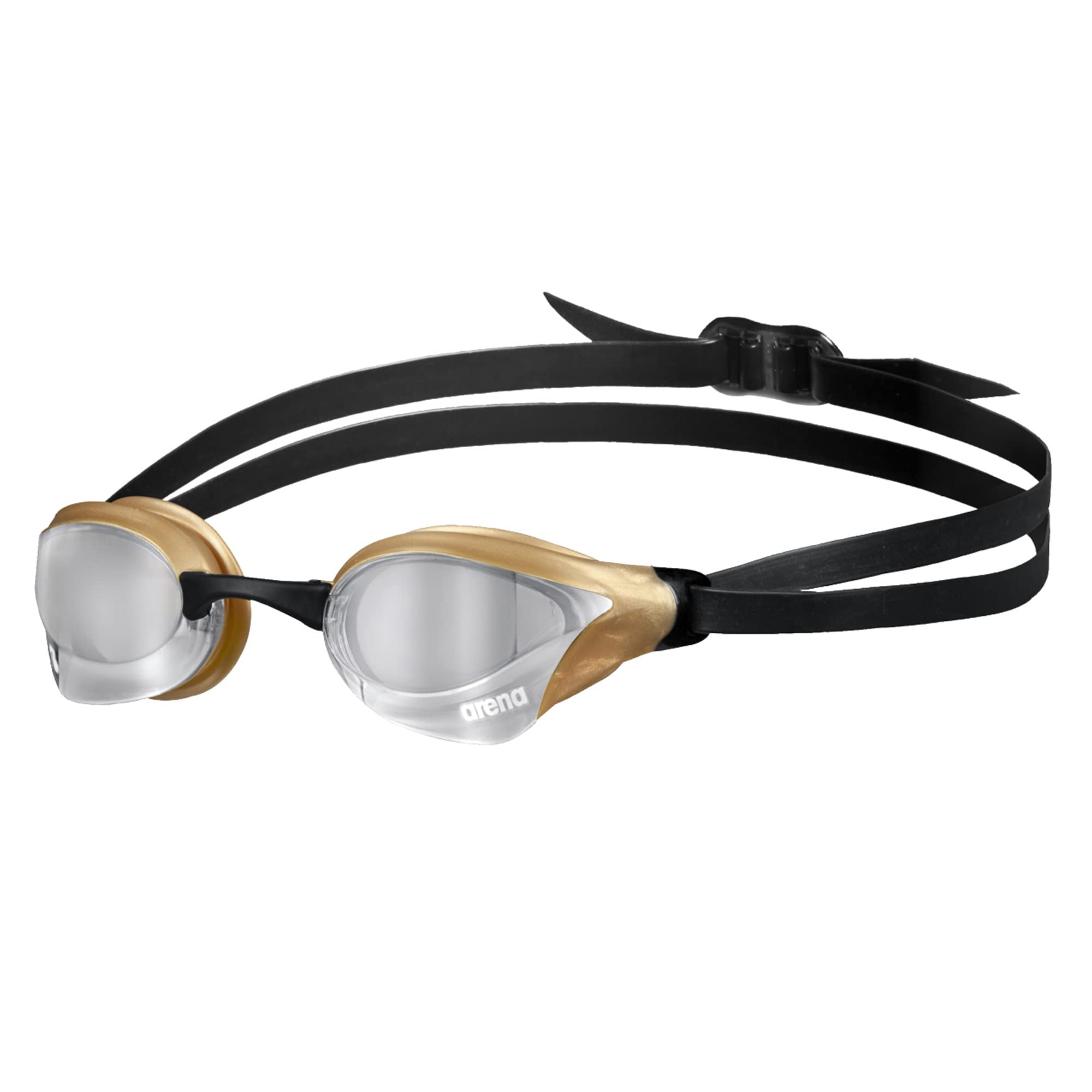 ARENA Unisex Cobra Core Swipe Anti-Fog Racing Swim Goggles - Polycarbonate Mirror/Non-Mirror Lens for Men & Women | Perfect for Competitive Swimming, Triathlons & Training