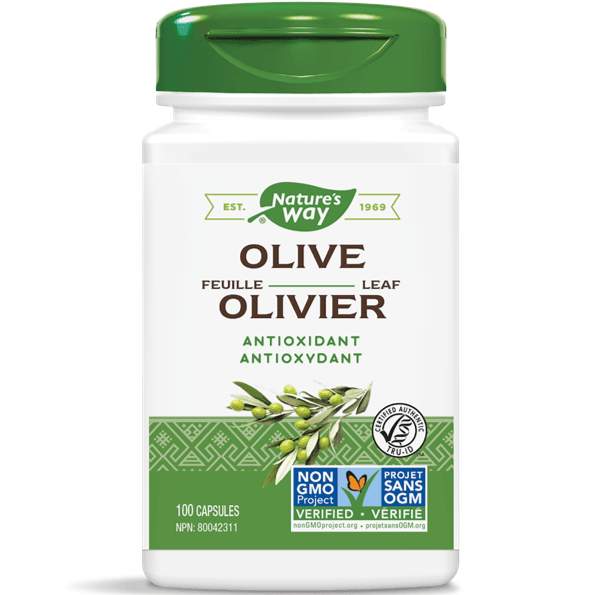 Nature's Way Olive Leaf Extract 100 Capsules - Immune Support Supplement for Daily Wellness & Antioxidant Benefits
