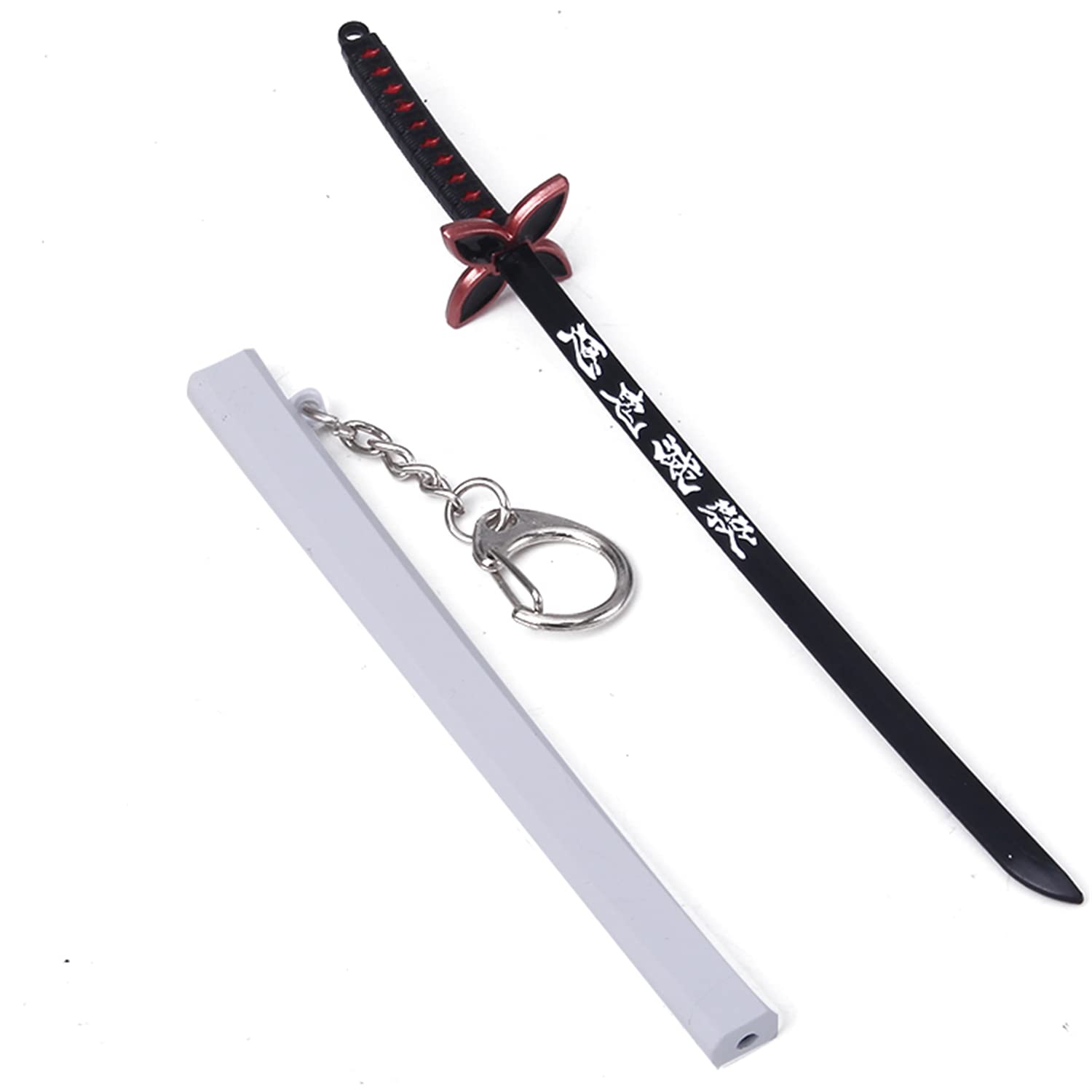Demon Slayer Mini Katana Keychain - HANCHANG Anime Cosplay Sword Keychain, Tanjiro Merch for Men, Perfect for Gifts, Car Keys, and Anime Collections