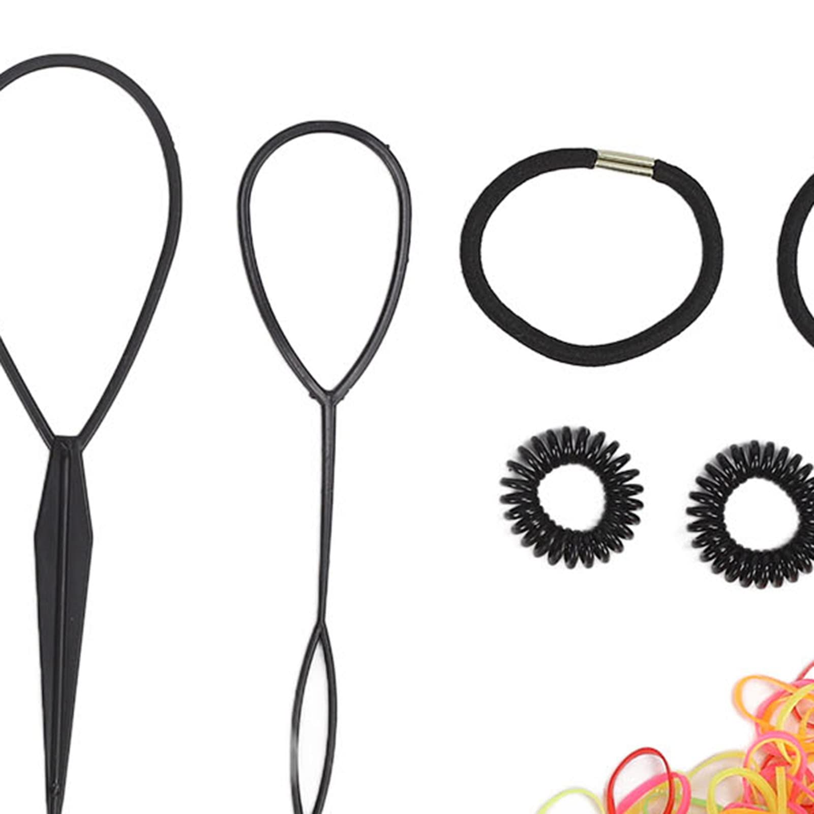 12pcs Spiral Hair Ties Set - Hair Styling & Modeling Tool for School, Work, Gym & Everyday Use - No Damage Hair Accessories for Women & Girls