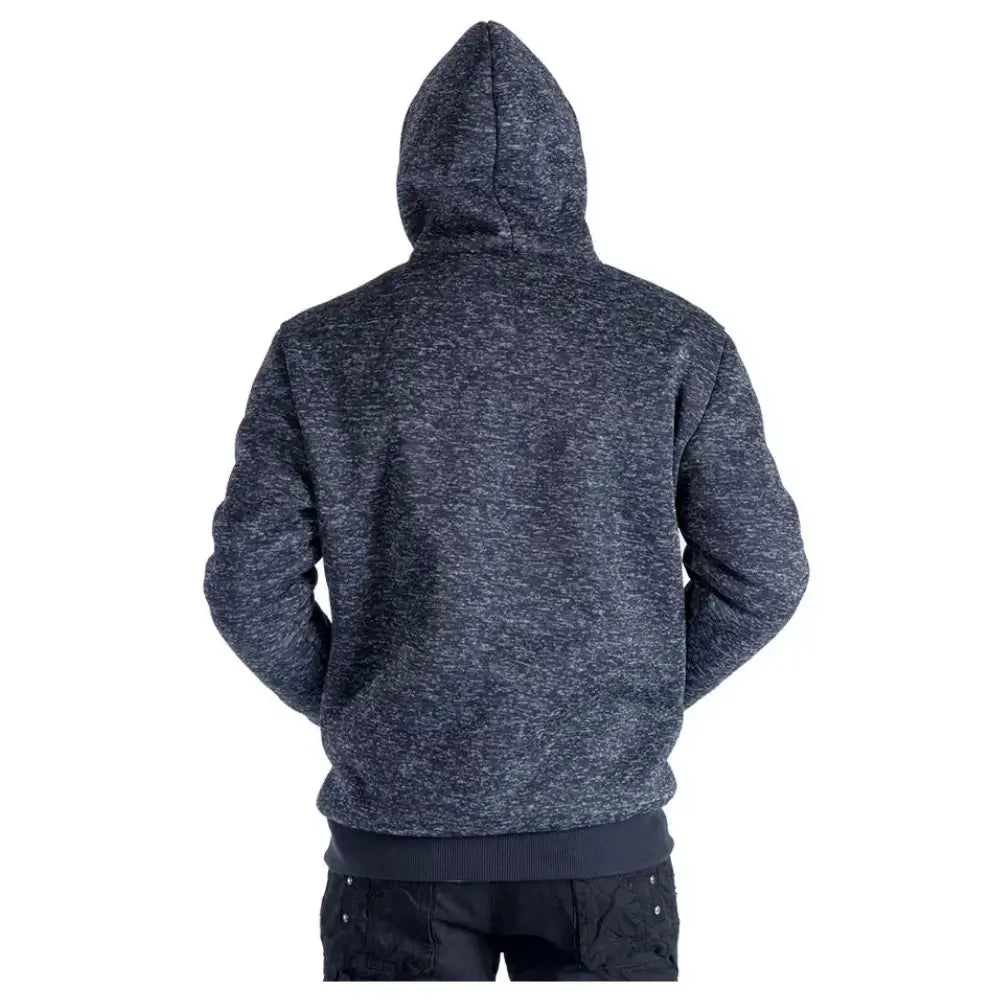 Men's Warm Sherpa Lined Hoodie - Soft Fleece Pullover with Kangaroo Pocket for Winter Outdoor Activities & Casual Wear