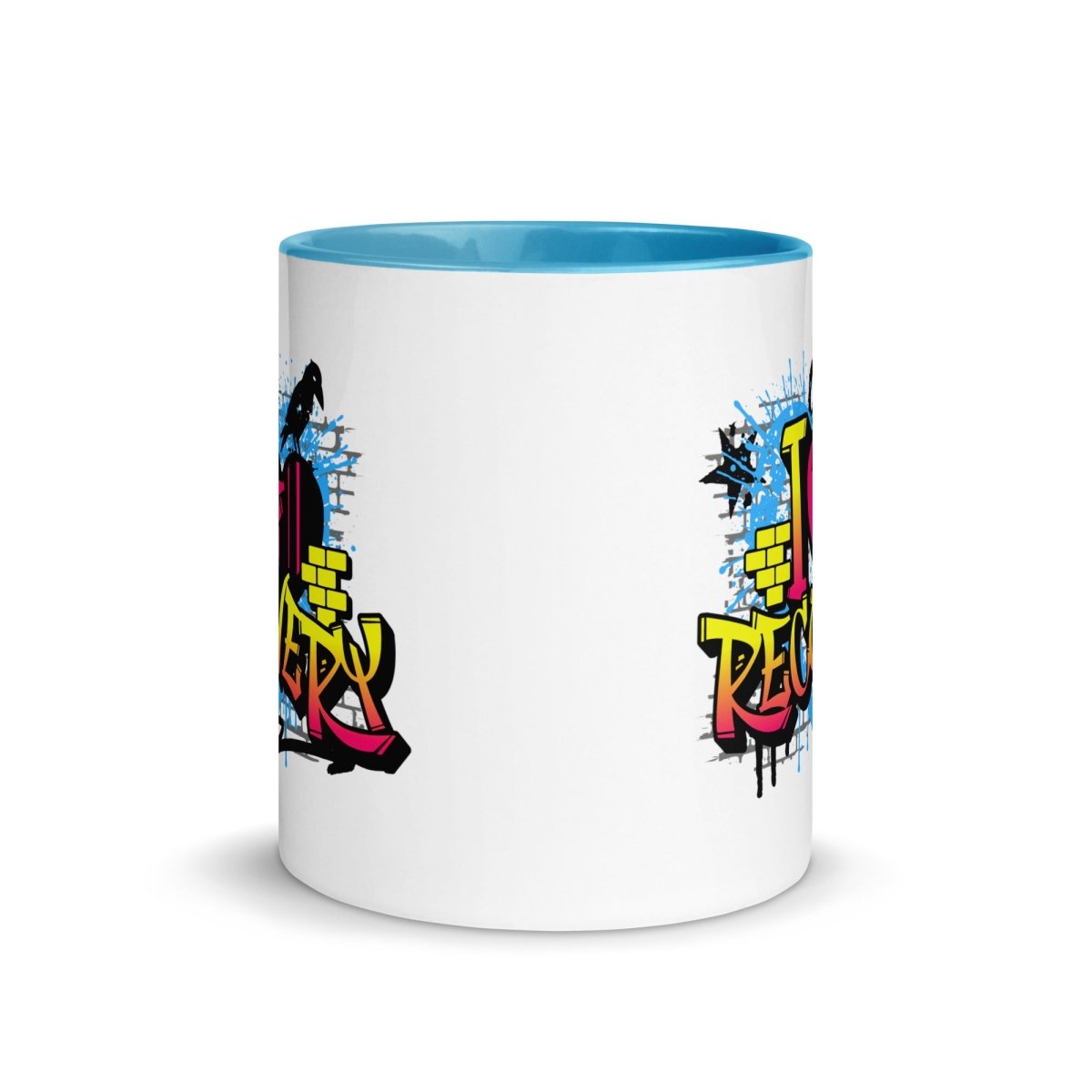 I Heart Recovery Color Inside Mug - Vibrant Sobriety Love Coffee Cup - Perfect for AA Meetings, Sober Living & Addiction Recovery Support