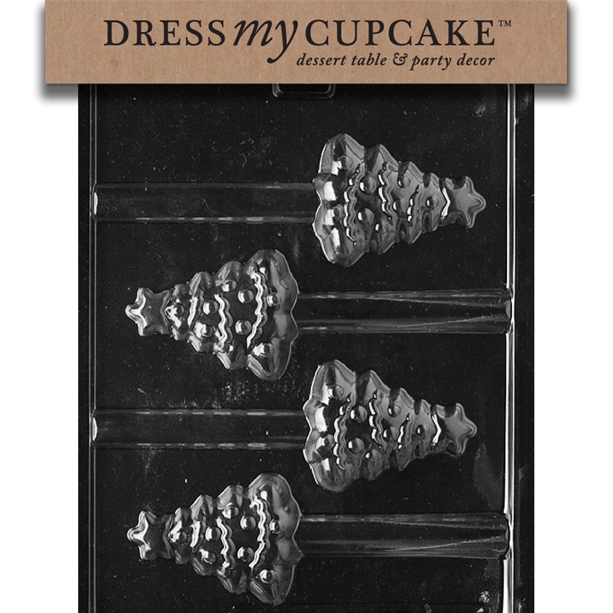 Christmas Tree Pretzel Chocolate Candy Mold for Cupcakes - Holiday Baking Decorations & Party Treats - Perfect for Christmas Desserts, DIY Gifts, and Festive Celebrations