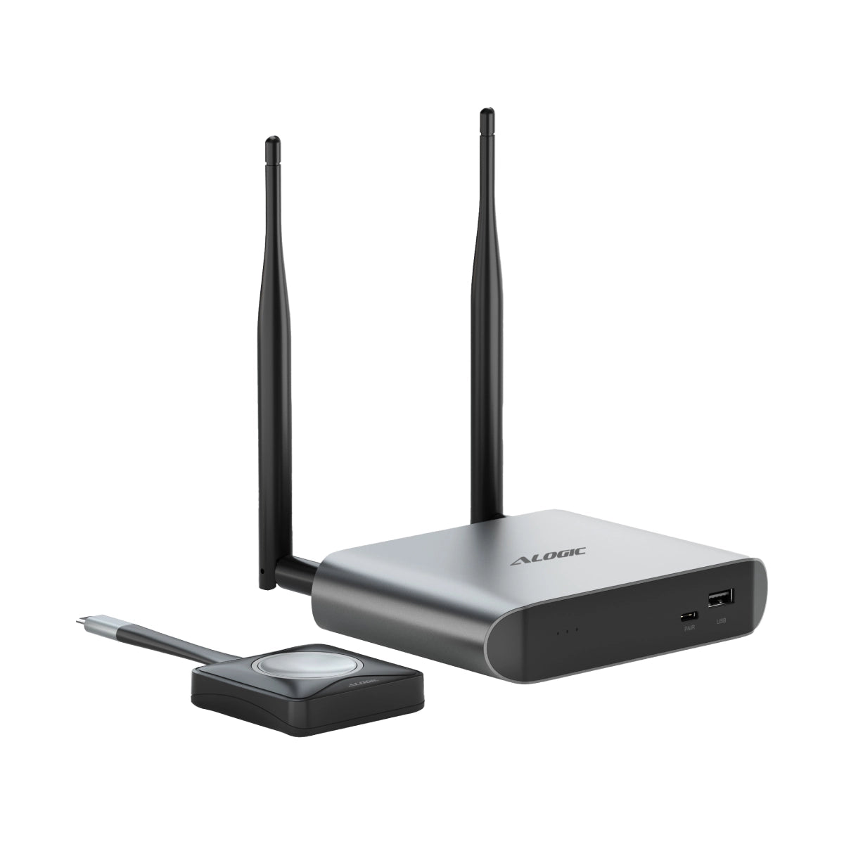 Unite 4K Wireless Presentation System with Base Station & Presenter Button - Perfect for Business Meetings, Classroom Teaching & Conference Presentations