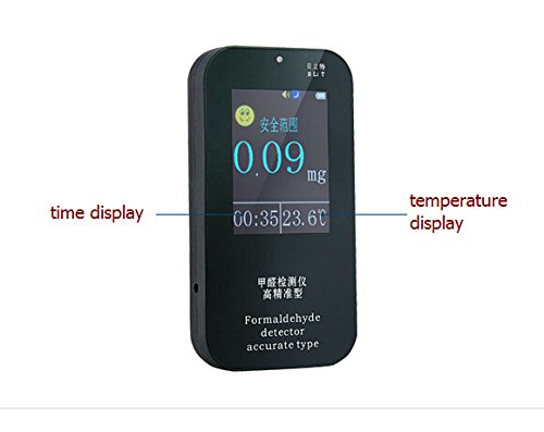 JQ10 Portable Formaldehyde Detector - Accurate Air Quality Tester (0-3mg/m³) for Home, Office & Car - Indoor Air Pollution Monitor for Safety & Health Protection