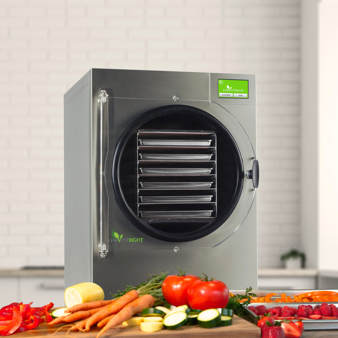 Harvest Right 6 Tray Stainless Steel Home Freeze Dryer - Large Capacity Food Dehydrator for Long-Term Food Storage, Emergency Preparedness & Camping Meals