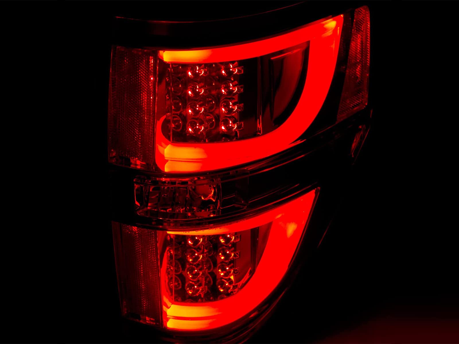 Smoke LED Tail Lights for Ford F-150 Version 2 - Pair | High-Performance Brake Lights | Durable & Stylish Upgrade for Night Driving & Off-Road Adventures