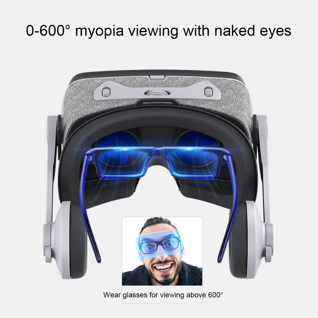 3D VR Headset for iPhone 13 Pro Max/13 Pro/13/12/11 & Samsung Galaxy S21 - Bluetooth Controller Virtual Reality Goggles Compatible with Huawei, Xiaomi Series (Color: Black) - Perfect for Gaming, Movies & Virtual Tours