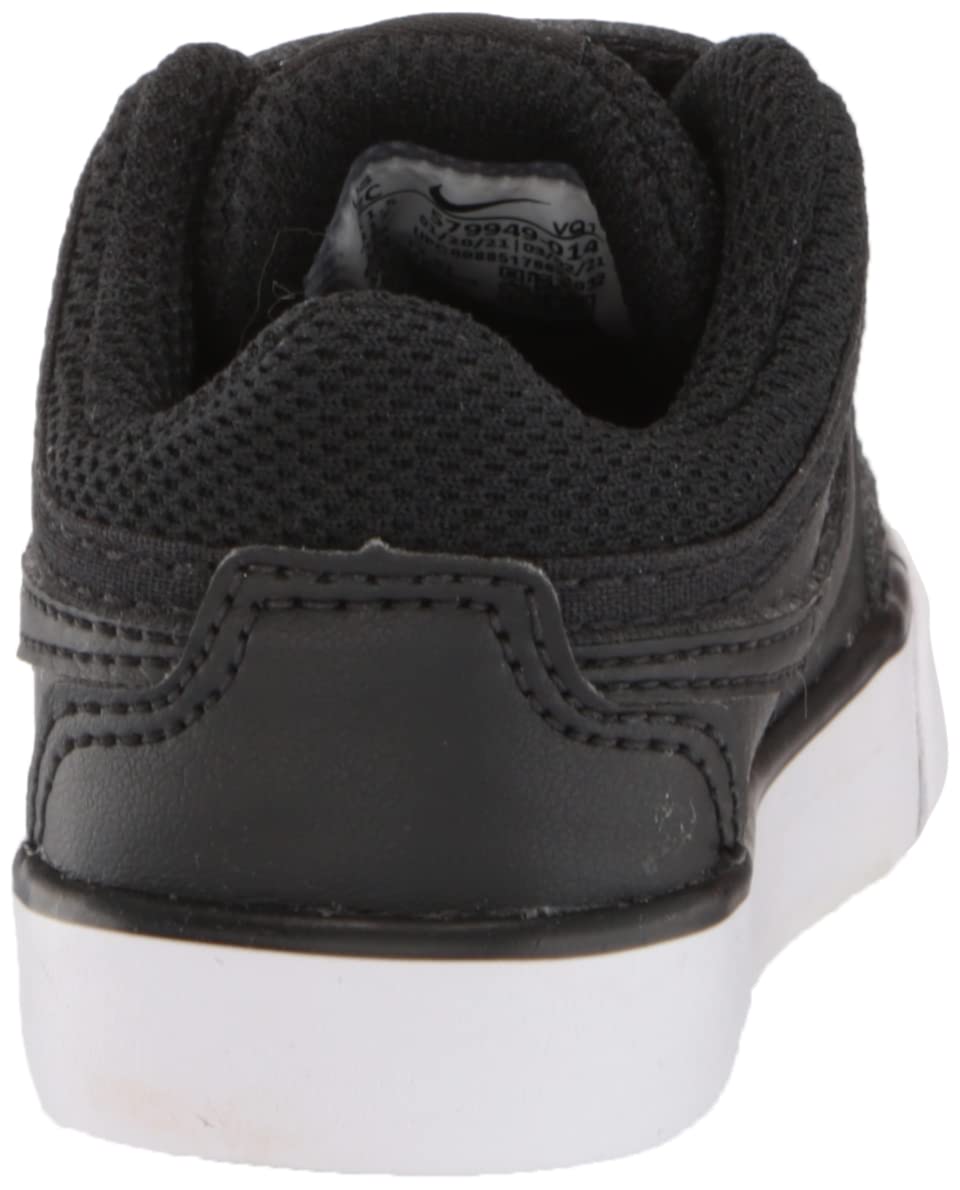 Nike Capri 3 Leather (TDV) 579949 014 Black/Black-White Baby Shoes - Comfortable & Stylish First Walkers for Infants - Perfect for Everyday Wear, Playtime & Special Occasions