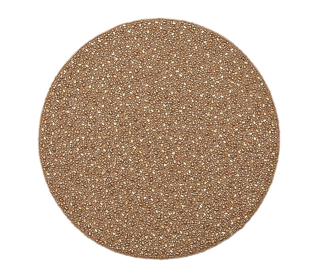 Premium Gold Rush Placemats Set of 4 - Elegant Gold Table Mats for Dining, Parties & Home Decor - Waterproof & Heat Resistant for Daily Use