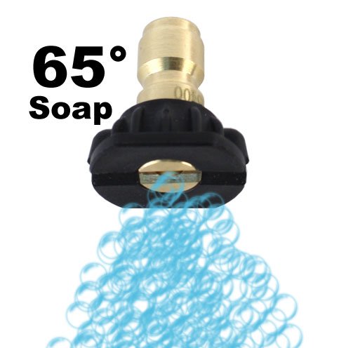 20 Pack Erie Tools 1/4 Inch Quick Connect 65 Degree Low Pressure Soap Nozzles - Perfect for Car Washing, Pressure Washers & Cleaning Equipment