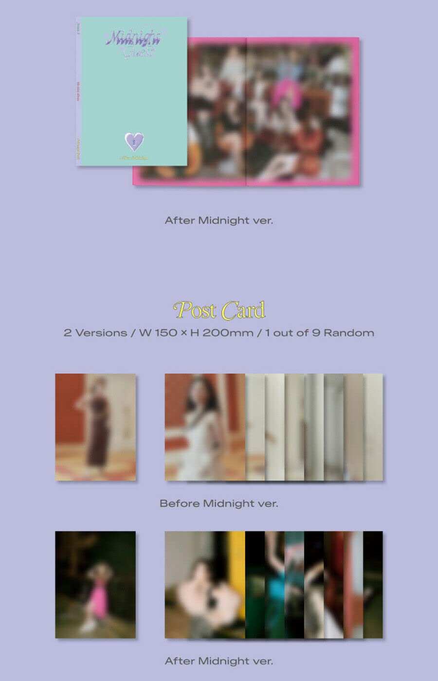FROMIS_9 [MIDNIGHT GUEST] 4th Mini Album - 2CD Set with Limited Unfolded Poster, 2 Photo Books, Postcards & Collectibles (K-Pop Music Gift for Fans) - Perfect for K-Pop Collections, Birthday Gifts & Fan Meetings