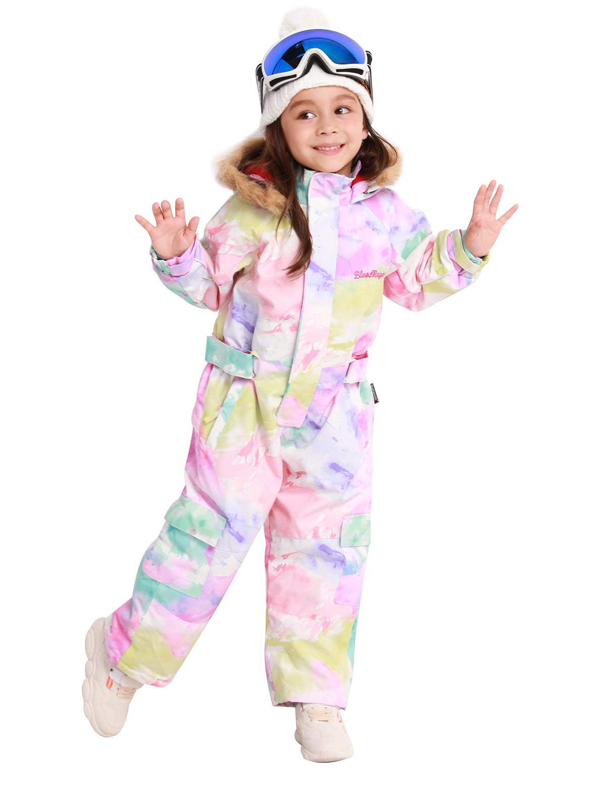 Kids' Waterproof Snowsuit - Winter One-Piece Ski Suit for Boys & Girls | Warm Snowboarding Overalls for Outdoor Play & Cold Weather Activities
