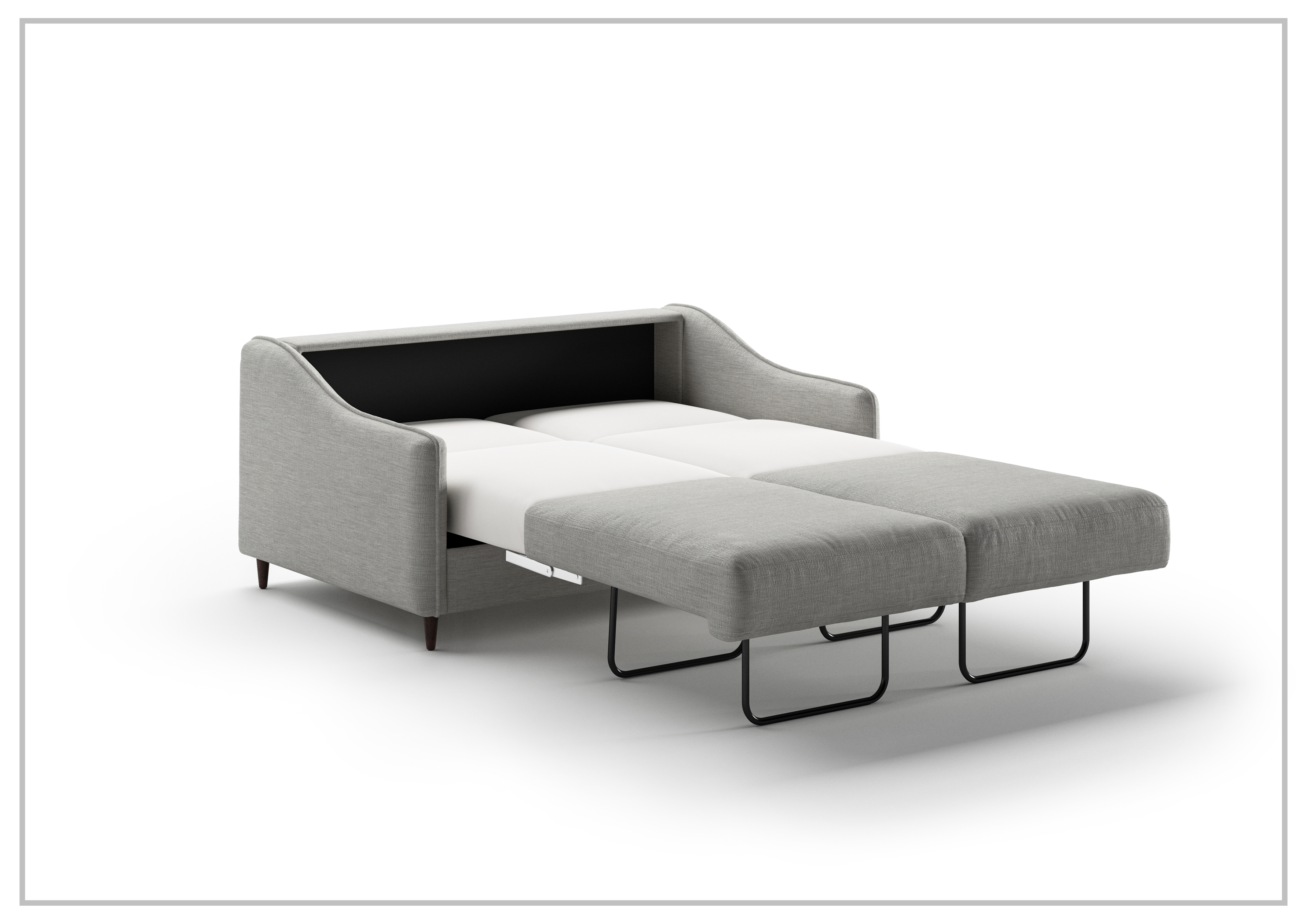 Luonto Ethos Fabric Full XL Sleeper Sofa - 2 Gray Color Options | Space-Saving Convertible Sofa Bed for Small Apartments & Guest Rooms