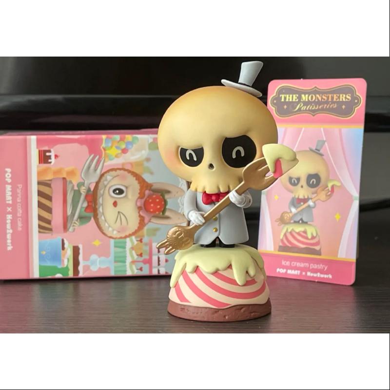 Labubu The Monsters Patisserie Series Ice Cream Pastry Collectible Figure - Cute Anime Character Toy for Display, Gift & Kawaii Home Decor