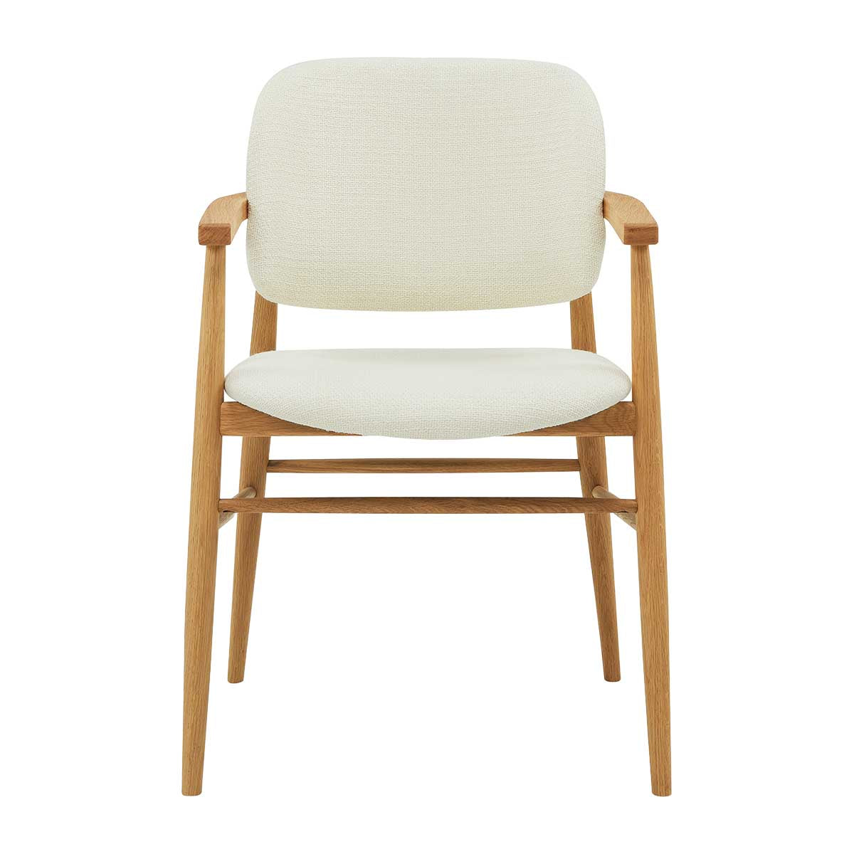 Aura Fabric Dining Chair - Solid Oak Wood Frame, Comfortable Upholstered Seat - Perfect for Kitchen, Dining Room, and Home Office Use