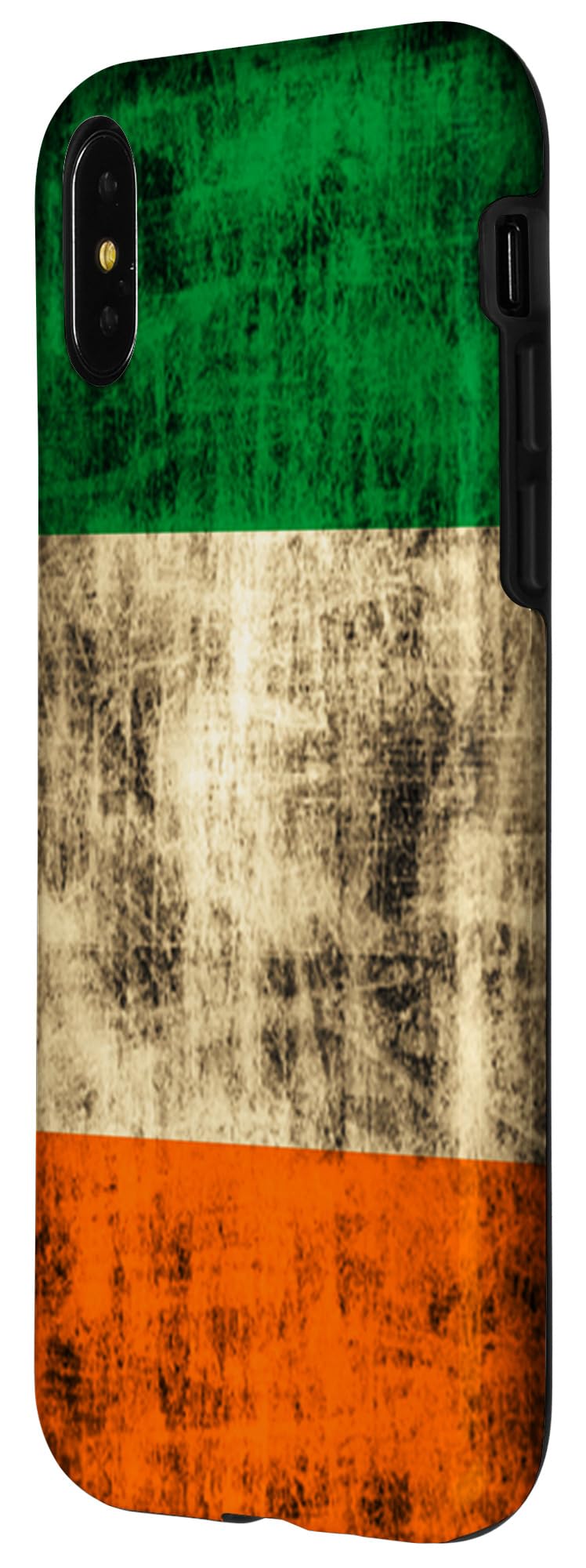 Vintage Grunge Ireland Flag iPhone X/XS Case - Irish St. Patrick's Day Protective Phone Cover for Travel, Parties & Celtic Pride