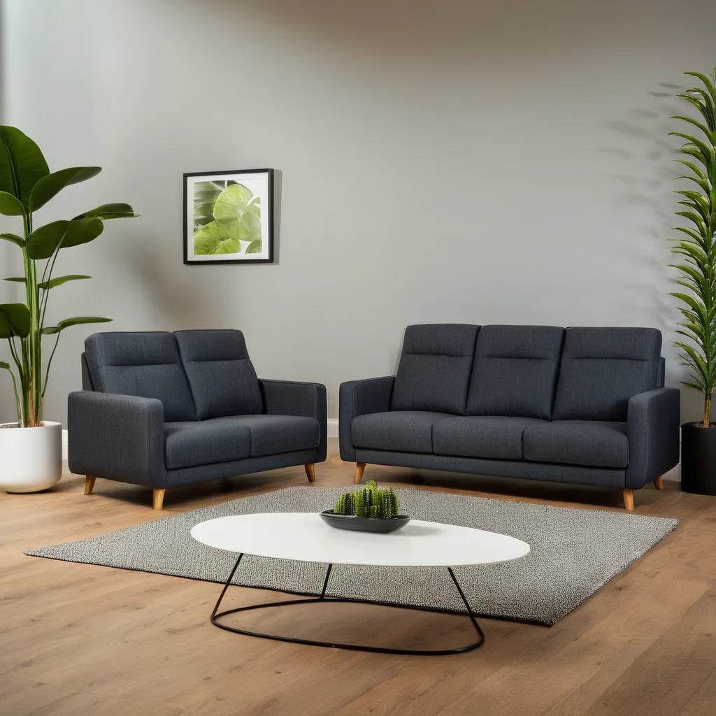 Josiah Fabric Sofa - Pet Friendly Upholstered Couch for Living Room | Comfortable Modern Sectional Sofa with Soft Fabric | Perfect for Family Gatherings & Movie Nights