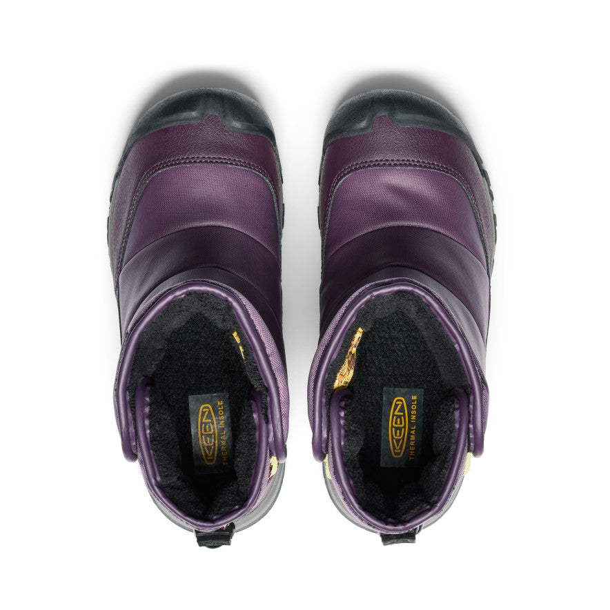 Big Kids' Puffrider Waterproof Winter Boots - Black Plum/Daiquiri Green | Warm Snow Boots for Boys & Girls | Perfect for Snow Play, Hiking & Cold Weather