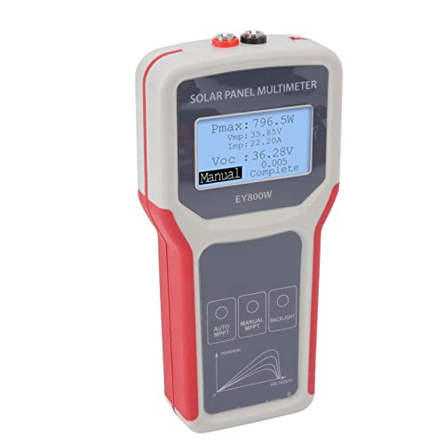 Solar Panel Tester - Digital Multimeter with LCD Display for Photovoltaic Panel Current Voltage Measurement | Ideal for Solar System Maintenance, RV & Off-Grid Power Testing