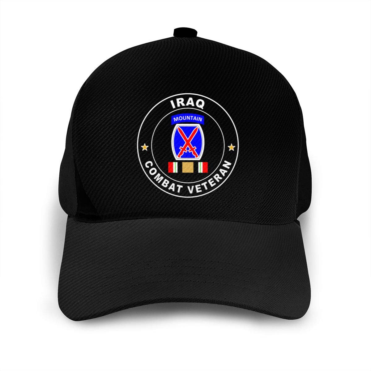 10th Mountain Division Iraq Combat Veteran Baseball Cap - Adjustable Classic Golf Hat for Men & Women - Perfect for Outdoor, Sports & Casual Wear