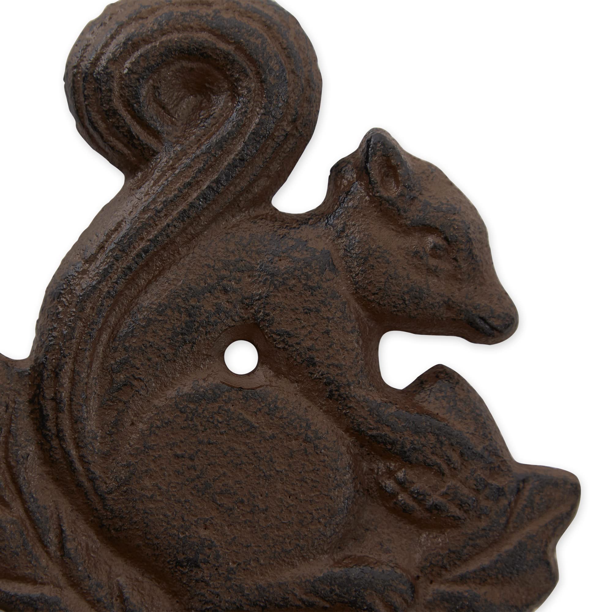 DII Decorative Cast Iron Wall Hook Collection - Rustic Chipmunk Design for Coats, Hats & Keys | Perfect for Entryway, Mudroom & Cabin Decor