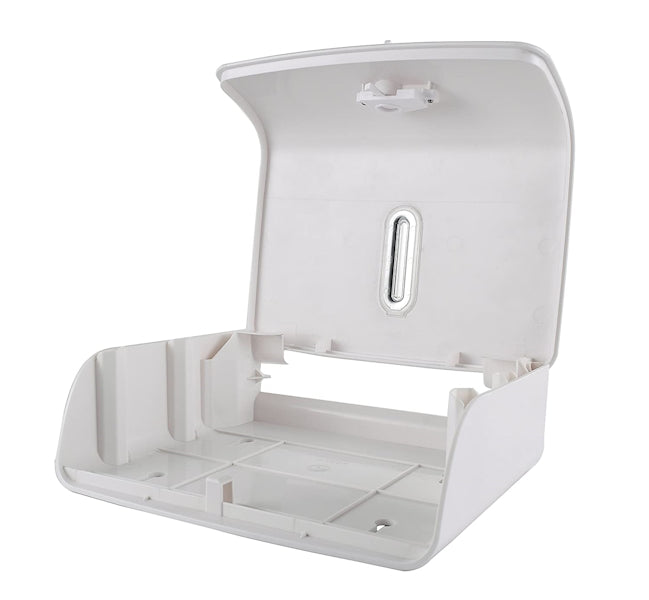 Ultra-Slim Paper Towel Dispenser - Black or White - Space-Saving for Kitchen, Bathroom & Office Use